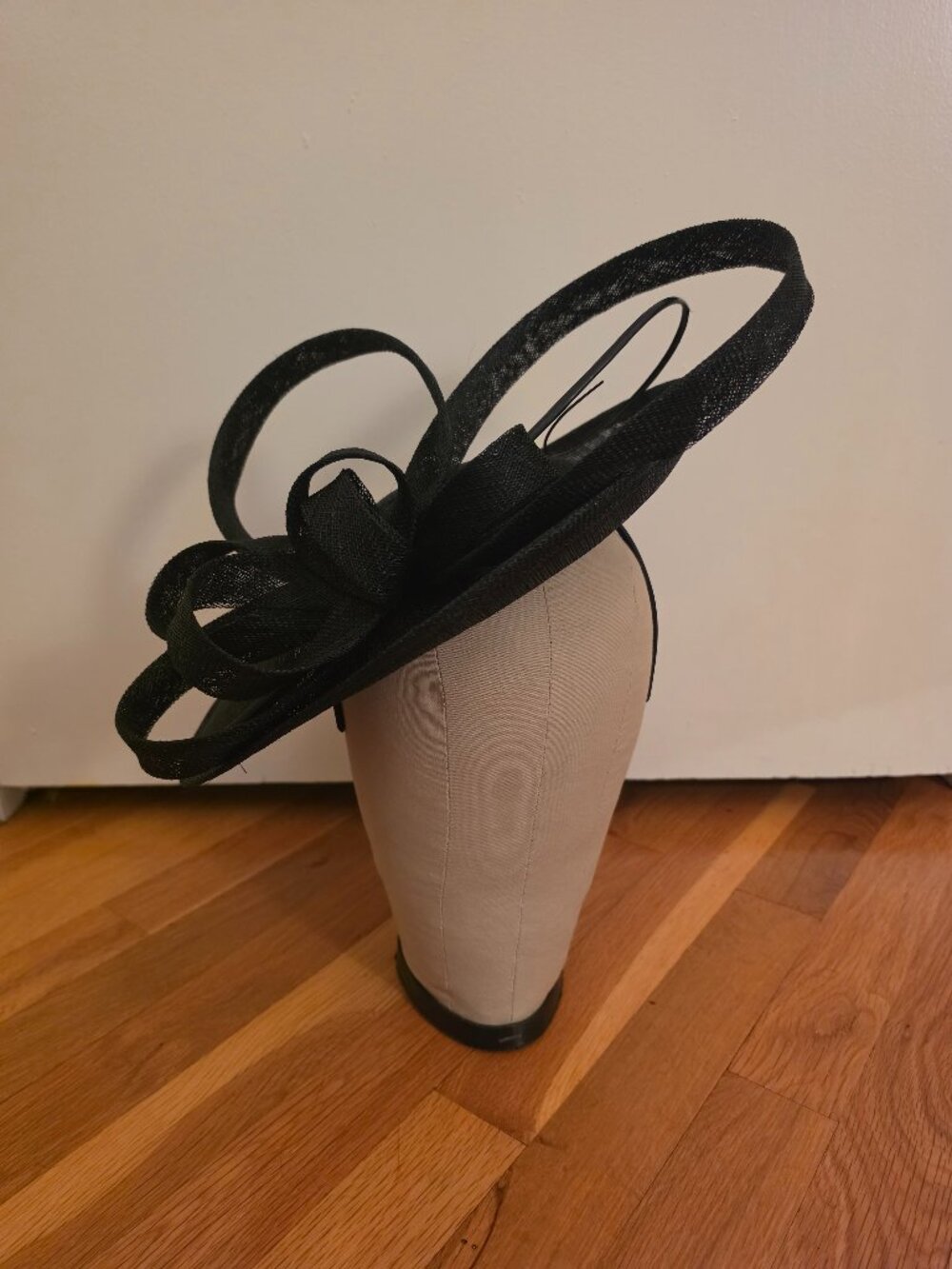 Boardmans Design Kathleen Black Sinamay Disc Fascinator Headband